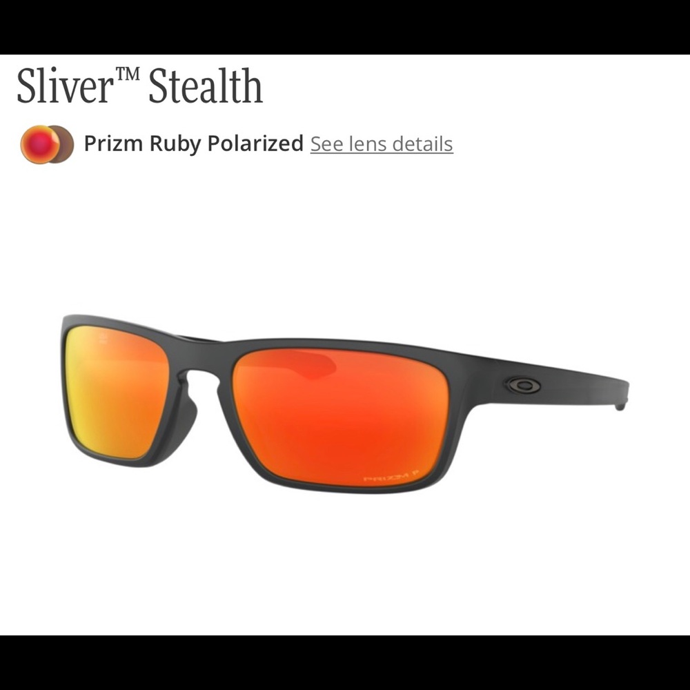 Oakley Sliver Stealth Sunglasses POLARIZED